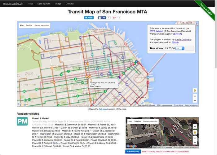 Transit Map of San Francisco